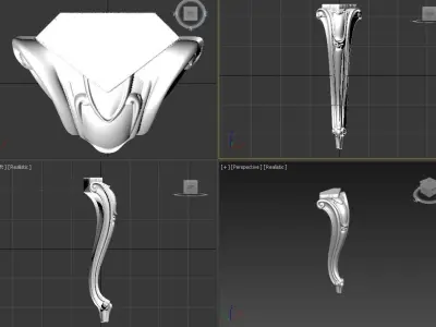 Furniture Legs Tables Chairs CNC Wood 1004 3D print model
