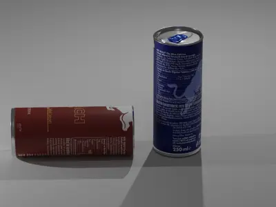 Redbull Blue Edition and Peach Edition  3D model