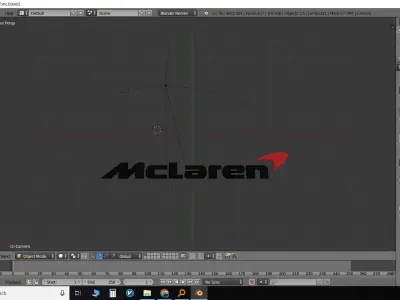 MClaren logo Low-poly 3D model