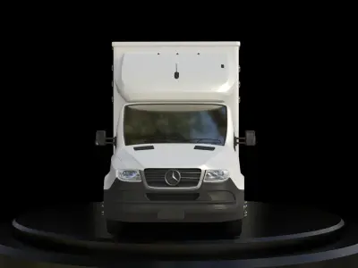Truck vehicle van caravan car minitruck 3D model