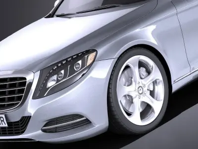 Mercedes-Benz S-class 2016 VRAY 3D model