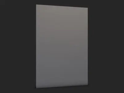 Overgrown Rock Wall Geometry 3D model