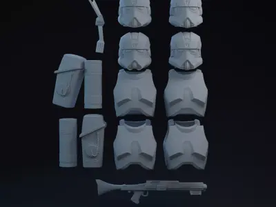 BFII Clone Engineer One-Twelfth Scale Kit 3D print model