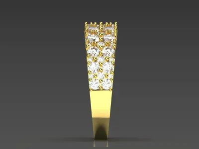 diamond ring jr00100 3D print model