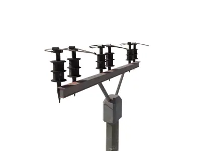 Electricity Pole 2 3D model