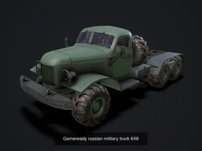 Russian Military Trucks GAME READY 3D Model Pack