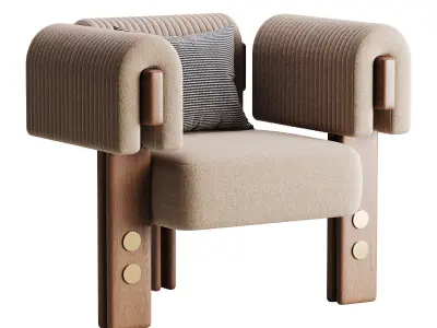 ARMCHAIR EVELYN 3D model