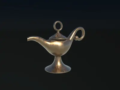 Aladdin Lamp 3D Icon 3D model