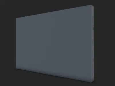 Bleached Stone Wall Construction 3D model