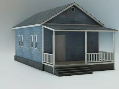 Small Town House Free 3D model