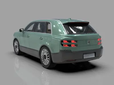 Toyota Century SUV 2024 HQ interior 3D model