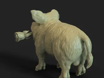 Pig vol1 Miniature figure 3D print model