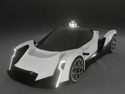 Vanda Electrics Dendrobium Low-poly 3D model