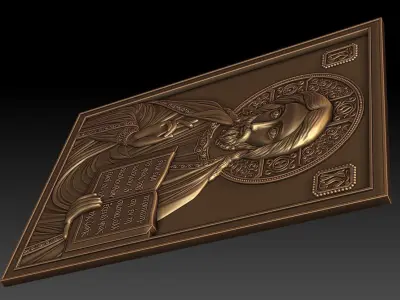 Jesus 4 bronze statue of 3D model