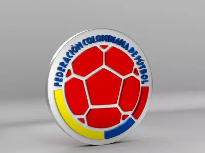 Colombia National Soccer Team Logo 3D model