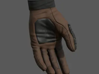 Gloves military Scifi Generic sport scifi human combat  Low-poly 3D model