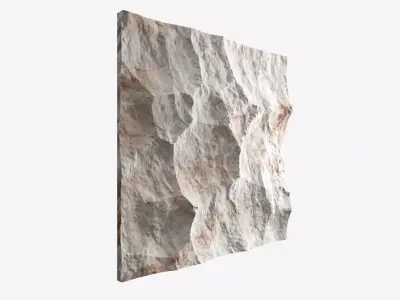 142-RockPanel piece of rock 3D model