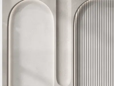 Decorative Wall Composition Arches 3D model