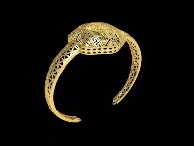 Fusion Gold Wristband RABBW15 3D print model