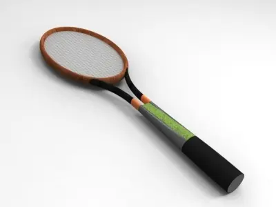 Tennis Racquet 3D model get