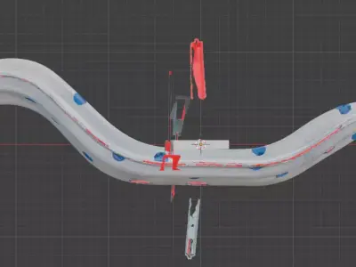 Subaru 5-Speed Manual Transmission Crossmember 41021AC170 3D model