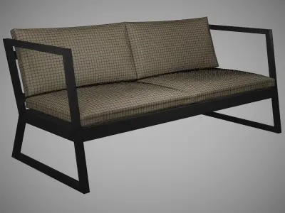 Loft Sofa for creating an interior Free low-poly 3D model