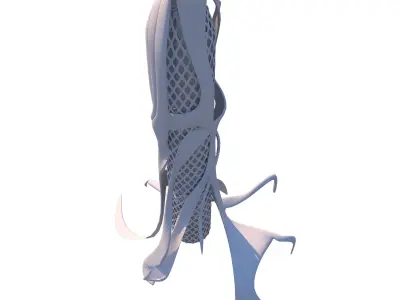 0051 - Organic Skyscraper OS-001 3D model