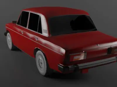 Vaz 2106 lowpoly 3D model
