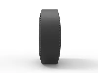 Rear wheel of old school dragster 3D print model