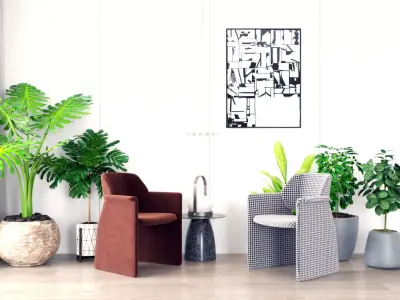 single Modern chair 3D model