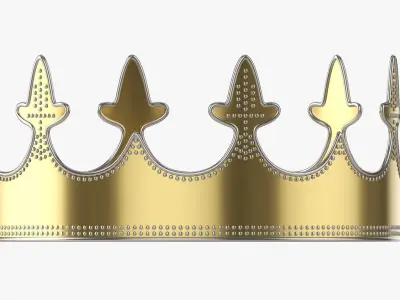 Coronation Royal gold crown 03 3D model