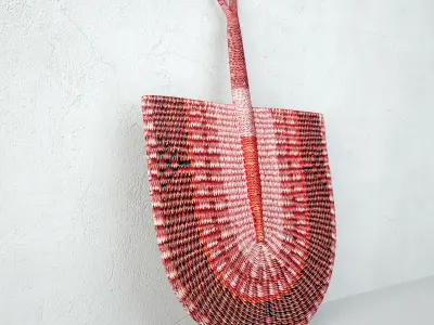 African Handwoven Fan 16 3D model