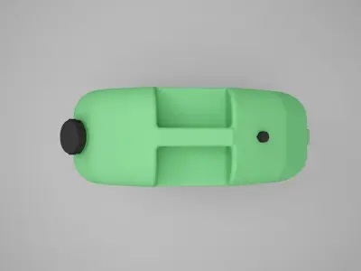Plastic Fuel Carrying Can Low-poly 3D model