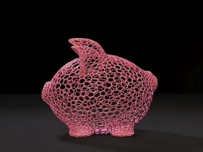 Piggy bank 3D print model