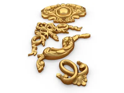 Classic decor ornament 294 3D model