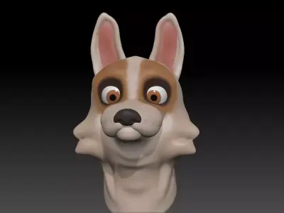Fox Cartoon - Updated version 3D model