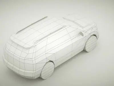 Generic SUV v7 Low-poly 3D model