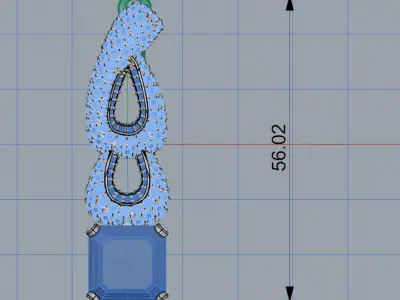 Earring De GRISOGONO 3D print model