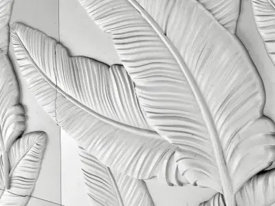 Panel wall feathers 3D model