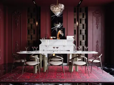 Interior - Diningroom - 140624 3D model