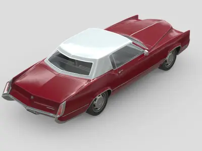 Cadillac Eldorado Fleetwood 1967 Low-poly 3D model
