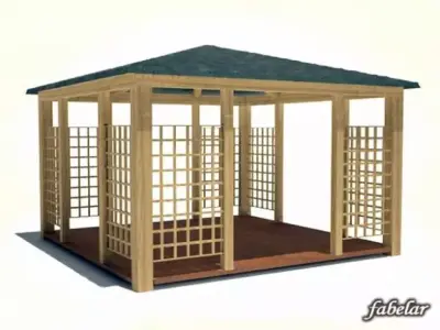 Gazebo 04 3D model