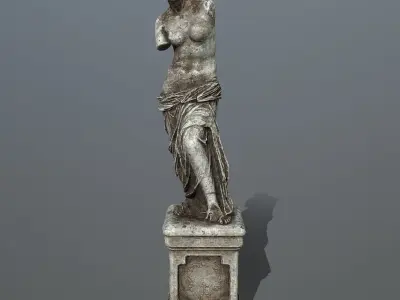 Venus  de  Milo Low-poly 3D model