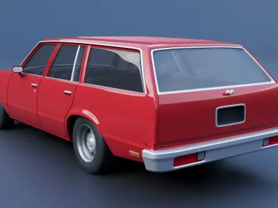 Chevrolet Malibu Wagon 1980 3D print model