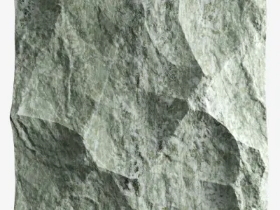 399-RockPanel piece of stone on wall 3D model