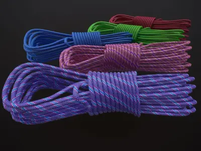 Rope Climbing Low-poly 3D model