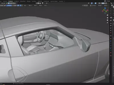 Nissan 400Z blender file 3D model