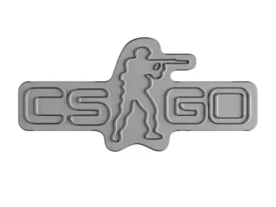 Counter Strike Neon Sign 3D model