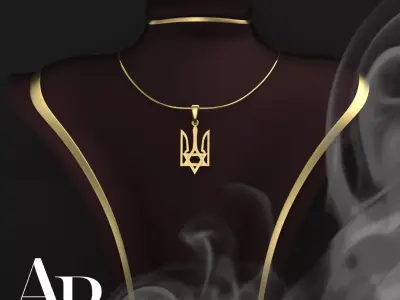 Ukrainian Trident 3D print model 21
