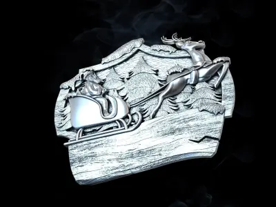 Santa Logo 3D print model